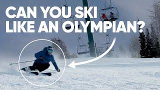 How does a regular skier compare to a Olympic Gold Medalist? | The Carv Edge Angle Challange