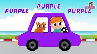 Learning Colors with Cars  | Fun Kids Song & Animation | CJ MagicVerse - Learn Colors for Kids!