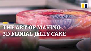 Crafting floral jelly cakes with former Malaysian architect turned 3D dessert artist