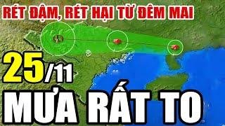 [Trực Tiếp] Dự báo thời tiết hôm nay và ngày mai 25/11/2024 | dự báo thời tiết 3 ngày tới