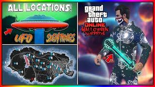 NEW UFO EVENT LOCATIONS, UNLOCK Halloween Weapon, FREE Outfits, GTA 5 DLC 2024 (GTA Online Update)