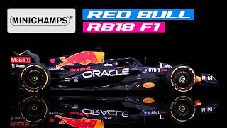 Red Bull Racing RB18 #1 Max Verstappen "Oracle" Winner F1 2022 1/18 Diecast Model Car by Minichamps