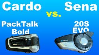 Motorcycle Helmet Intercom Review Cardo vs Sena