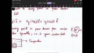 Lecture 22: The vector  and scalar field