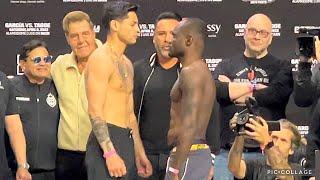 RYAN GARCIA VS EMMANUEL TAGOE WEIGH INS + FACE OFF! RYAN GARCIA STARES DOWN TAGOE IN MEAN STAREDOWN