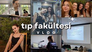 TIP FAKÜLTESİ VLOG | günlük makyajım, kütüphane, dersler #tıpfakültesi