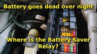 Ford Explorer, Battery goes dead overnight (Parasitic drain), Battery Saver Relay