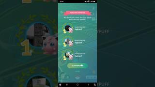 Jigglypuff is 3 times first places at showcases + super incubator got #pokemongo #shorts #rewards