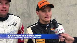 IMSA-  Interviews - Barber Motorsports Park - IPC Overall Winners - Kris Wright & Yann Clairay