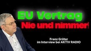 Franz Grüter deckt auf: Warum die Schweiz die EU-Verträge überdenken muss! Moderator: Daniel Sauser