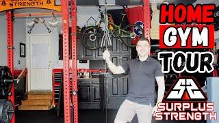 Home Gym Tour | Surplus Strength || Garage Gym Life Media