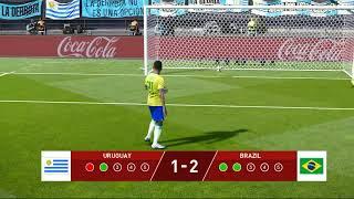 Uruguay vs Brazil PENALTY  PES 2021 Gameplay  ( 2023 )