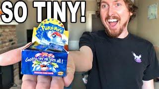 *Smallest* Pokemon Cards IN THE WORLD || Artist Creates Tiny Base Set Packs & Charizard (opening)