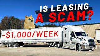 Leasing A Semi Truck WORTH IT? The Truth, PROS, CONS & The $MONEY$ | Company Lease GAMBLE | BIG RIG