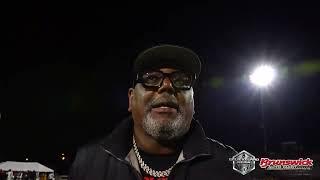 Glenville Tarblooders head coach Ted Ginn Sr. after their big 28-27 win over St. Ed's