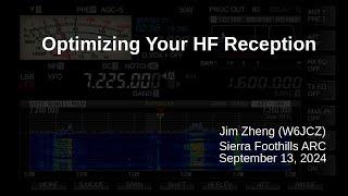 Optimizing your HF Reception