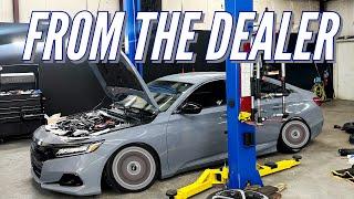 Brand New 2022 Honda Accord Gets Bagged and Stanced !