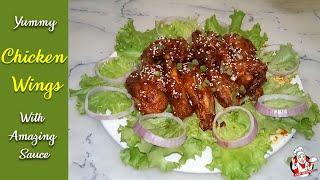 Korean Sticky Chicken Wings | Honey Chicken Wings | Easy Recipes By Ayesha Khalid