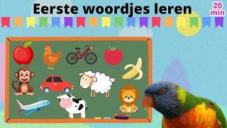 Eerste Woordjes Leren Nederlands  Baby Filmpjes  Nederlandse Peuter en Kleuter Filmpjes  Baby TV