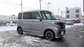 2017/2018 New SUZUKI SPACIA CUSTOM HYBRID Turbo 4WD - Exterior & Interior