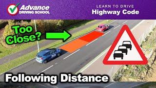 Following Distance / Tailgating  |  Learn to drive: Highway Code