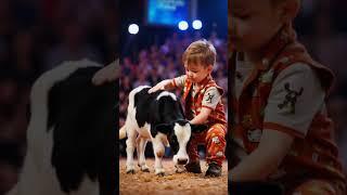 World's Cutest Mini Cow EVER! Surprises Judges on AGT!  #animals #viral #shorts