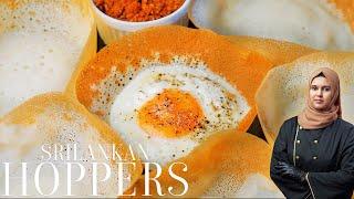 Srilankan Instant Hoppers | How To Make Appa |  කඩේ රසට ආප්ප හදමු | Easy Appam Recipe