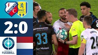 Abbruch abgewendet - Spieler beenden Partie in stillem Protest | FC Utrecht - RKC Waalwijk