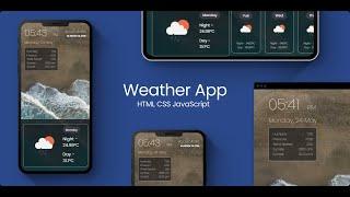 How to make Weather App using Openweathermap API | Javascript - Responsive Website