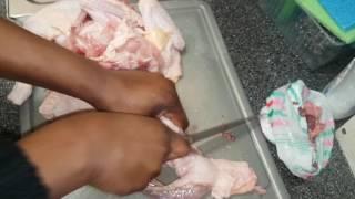 How To Cut A Whole Chicken/ African Cuisine