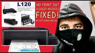 HOW TO FIX EPSON L120 NO PRINT OUT | FIXED WITHOUT USING SOFTWARE| IN JUST 2 MINUTES