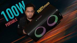 iGear X-BASS 100 - The portable Party Speaker with 100W output, LED disco lights