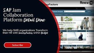 SAP Jam Collaboration platform I Connecting customers, partners, and employees