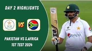 Pakistan vs South Africa 1st Test 2024 | Day 2 Full Highlights | Pak vs SA