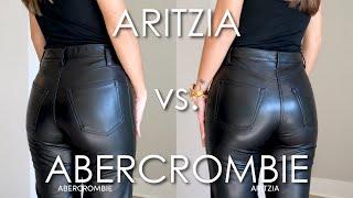 Aritzia vs. Abercrombie Vegan Leather Pants (Melina / 90s Straight)