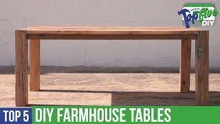 Top 5 DIY Farmhouse Tables! The Best Maker Build Videos for Your Next Project!