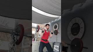 Continuous bar40kg workout #fitness #strong #fit #squats #armworkout #motivation #workout