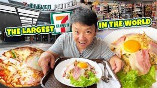 I Traveled to Pattaya Thailand for the LARGEST 7- Eleven in the WORLD! Foods to Eat Before You Die!