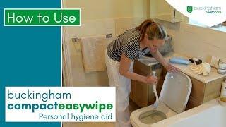 Compact Easywipe Toilet Tissue Wiping Aid Demonstration