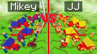 Mikey SPIDERMAN vs JJ FLASH Village Survival Battle in Minecraft (Maizen)