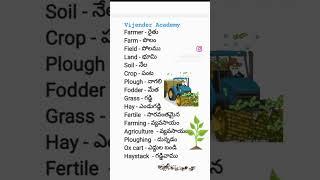 telugu to english meanings | spoken english