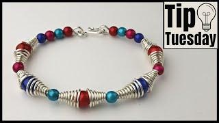 Conetastic Beaded Wire Bracelet DIY Jewelry Making Tutorial