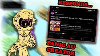 The Panic AU Creator Responded to me!