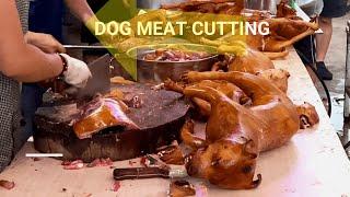 Dog Meat Cutting and Selling | Dog meat market in China