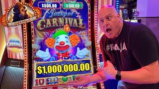 SUPER MEGA BIG WIN!  AMAZING MAX BET BUFFALO JACKPOT CARNIVAL!