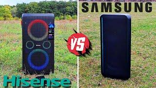 Hisense Party ROCKER ONE Plus vs SAMSUNG MX ST50B Outdoor Sound Battle BATTERY