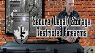 Secure Storage of Restricted Firearms- Canada