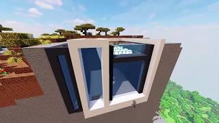 Minecraft Large Mountain Modern House. How to build a Cool Modern House Tutorial !