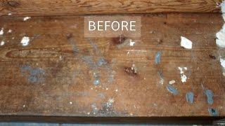 Stripping Old Varnish & Paint Mess From Wood