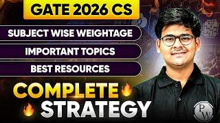 GATE 2026 CS: Complete Strategy for Top Rank | Subject-Wise Weightage, Imp Topics & Best Resources!